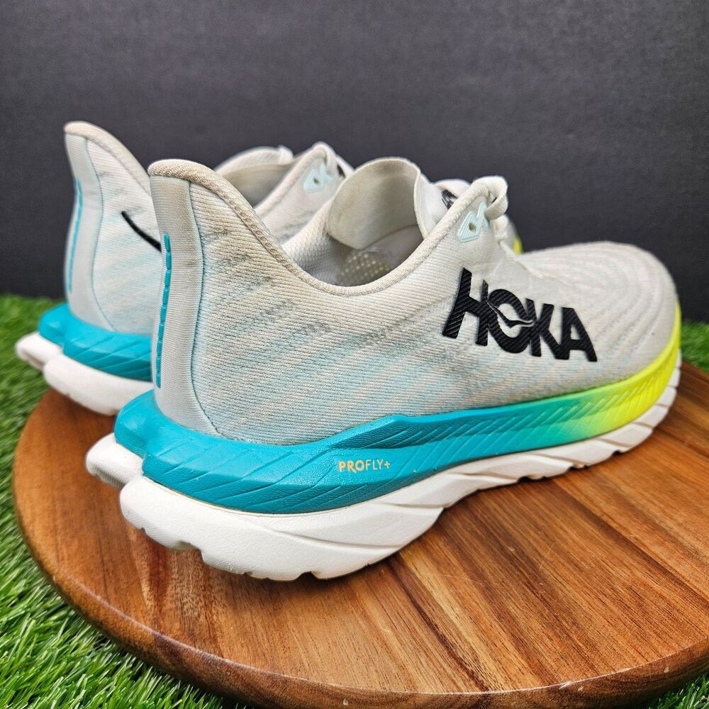Hoka One One Mach 5 Shoes Womens Size 8.5 B White Running Sneakers 1127894 WBGL - Picture 2 of 14